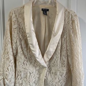 Lacy beige blazer